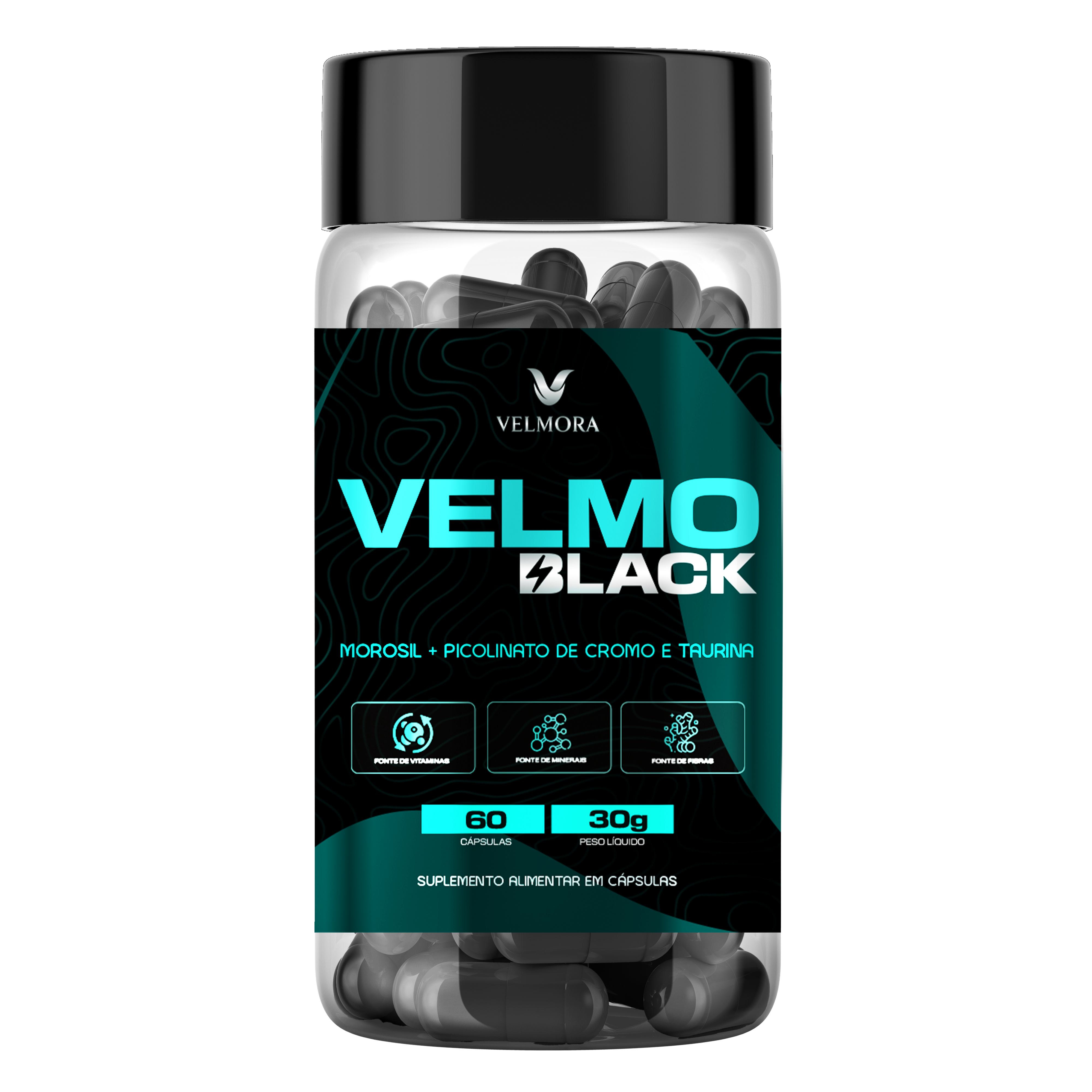VELMO black 60 cápsulas